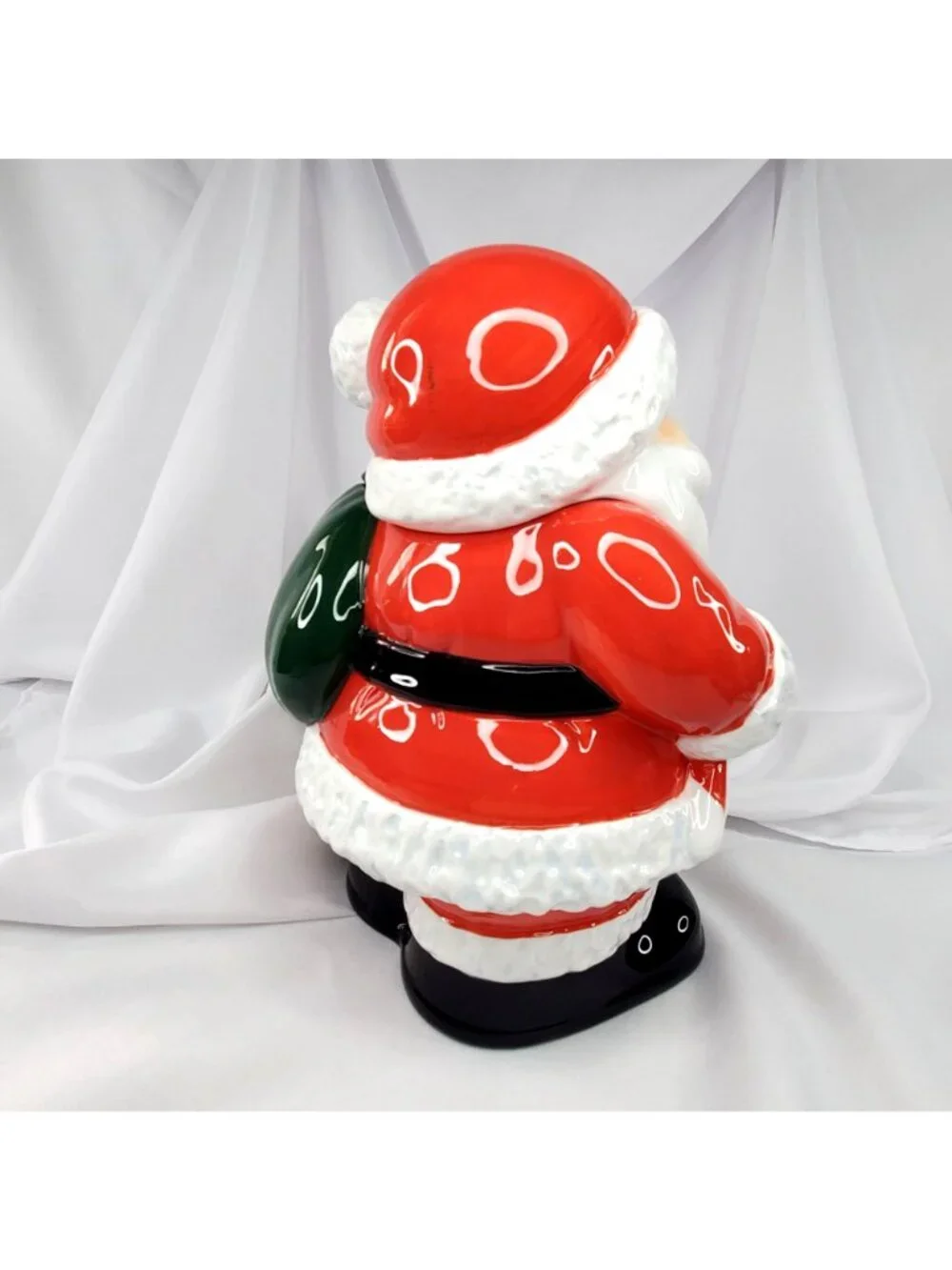 Royal Seasons Ceramic Santa Cookie Jar Hand-Painted 11